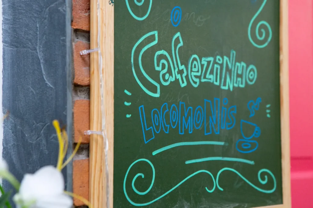 Lousa do cafezinho Locomotivo